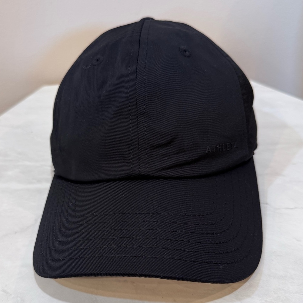 🔥NWOT Athleta Unisex Black Minimal Logo Baseball Cap🔥 - Picture 3 of 6